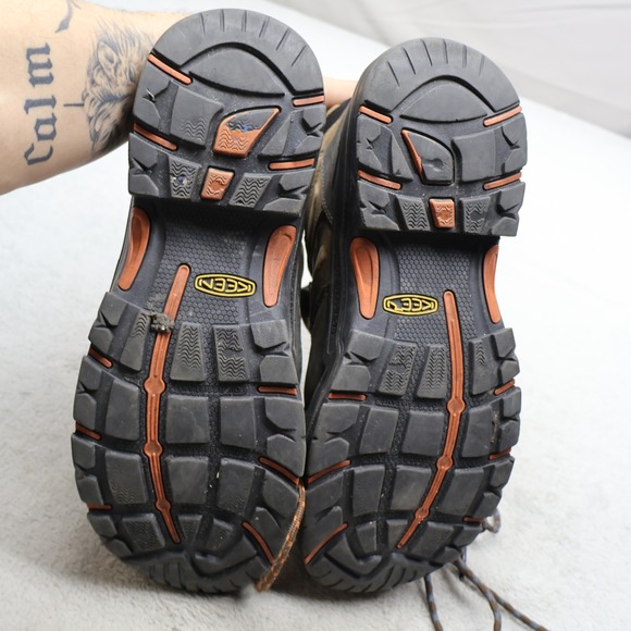 KEEN Men 14D Work Boots Brown Coburg 6\